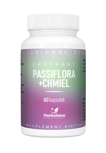 Passiflora + Chmiel - suplement diety - 60 kapsułek