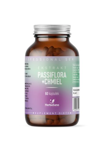 Passiflora + Chmiel - suplement diety - 60 kapsułek