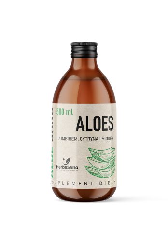 Aloe Sano - Aloes z imbirem, cytryną i miodem - 500 ml